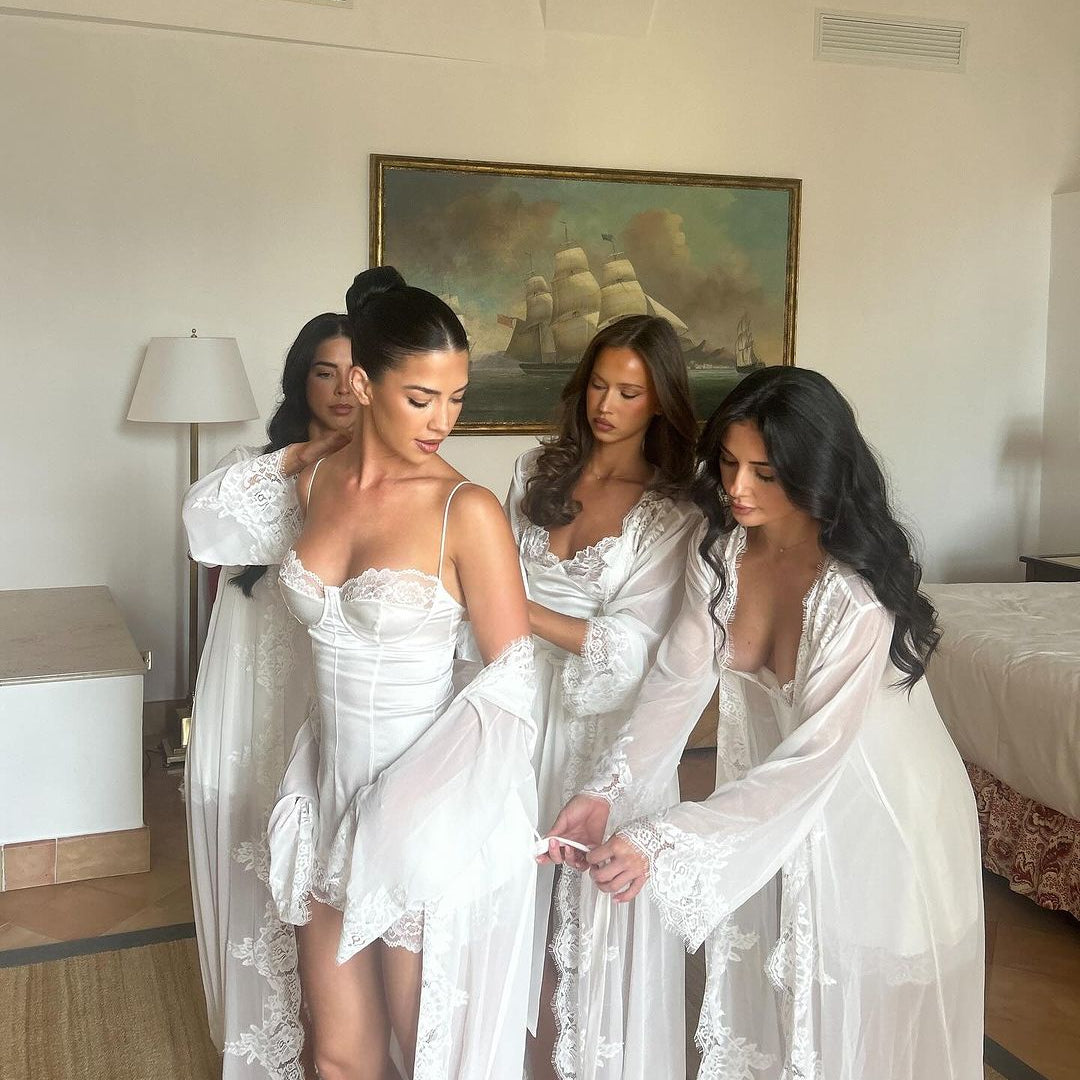 What Rachel Dillon Wore The Morning Of Her Amalfi Coast Wedding