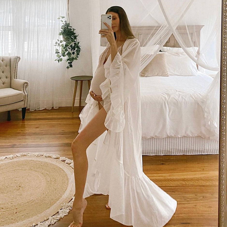 Stylist and influencer Emily Whitlock on her maternity style and hospital bag essentials