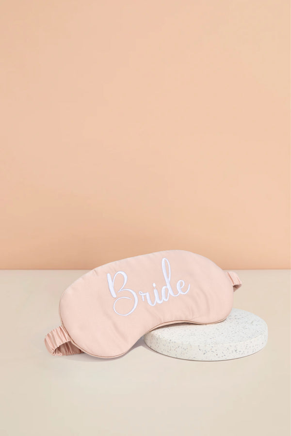 Bride Satin Eyemask - Blush