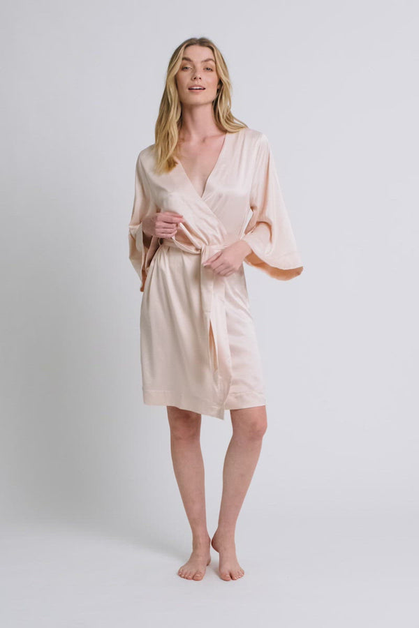 Jasmine Short Robe - Blush *Final Sale*