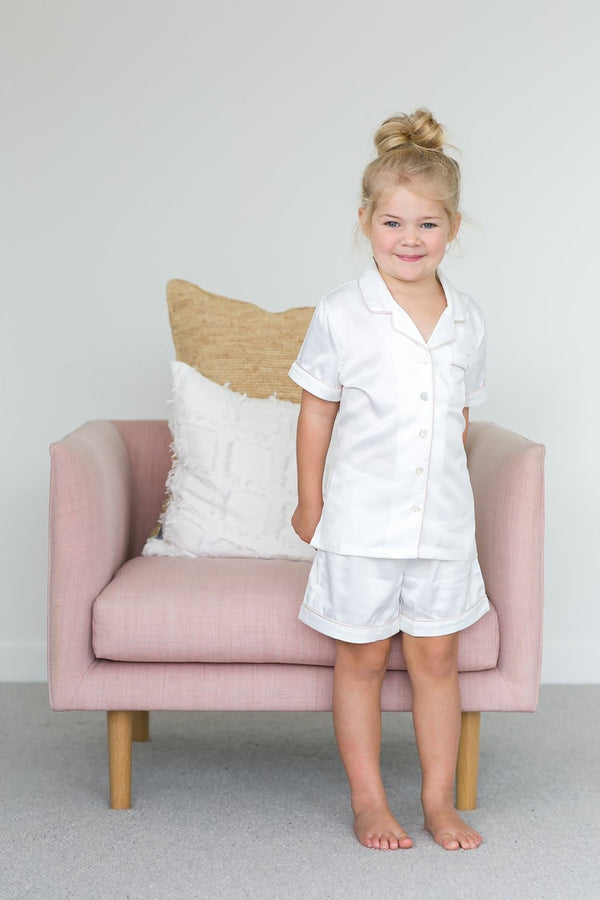Grace Children's Pyjama Set - White
