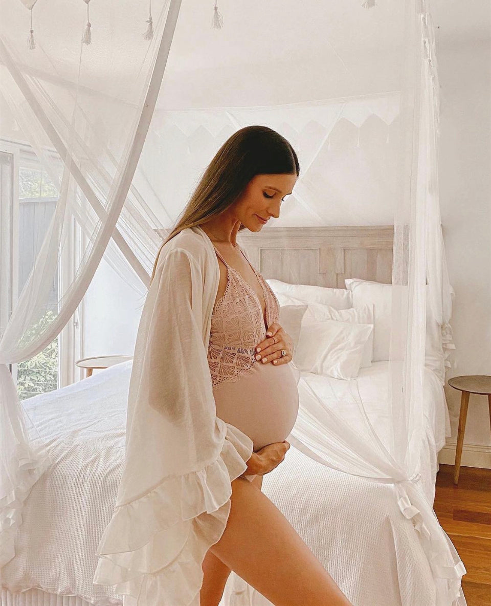 Gaylene Luxury Linen Bridal Robe | Homebodii