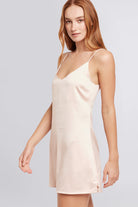 Jasmine Satin Slip  Blush | Homebodii