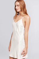 Jasmine Satin Slip  White | Homebodii