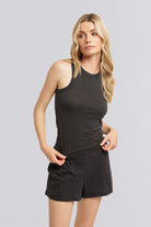 Homebodii Basic Tencel™ Womens Singlet  Black | Homebodii