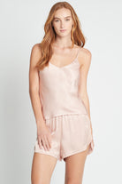 Kiralee Luxury Satin Cami Set  Dusty Rose | Homebodii