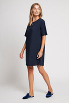 Homebodii Oversized Tencel™ Womens Sleep TShirt  Navy | Homebodii