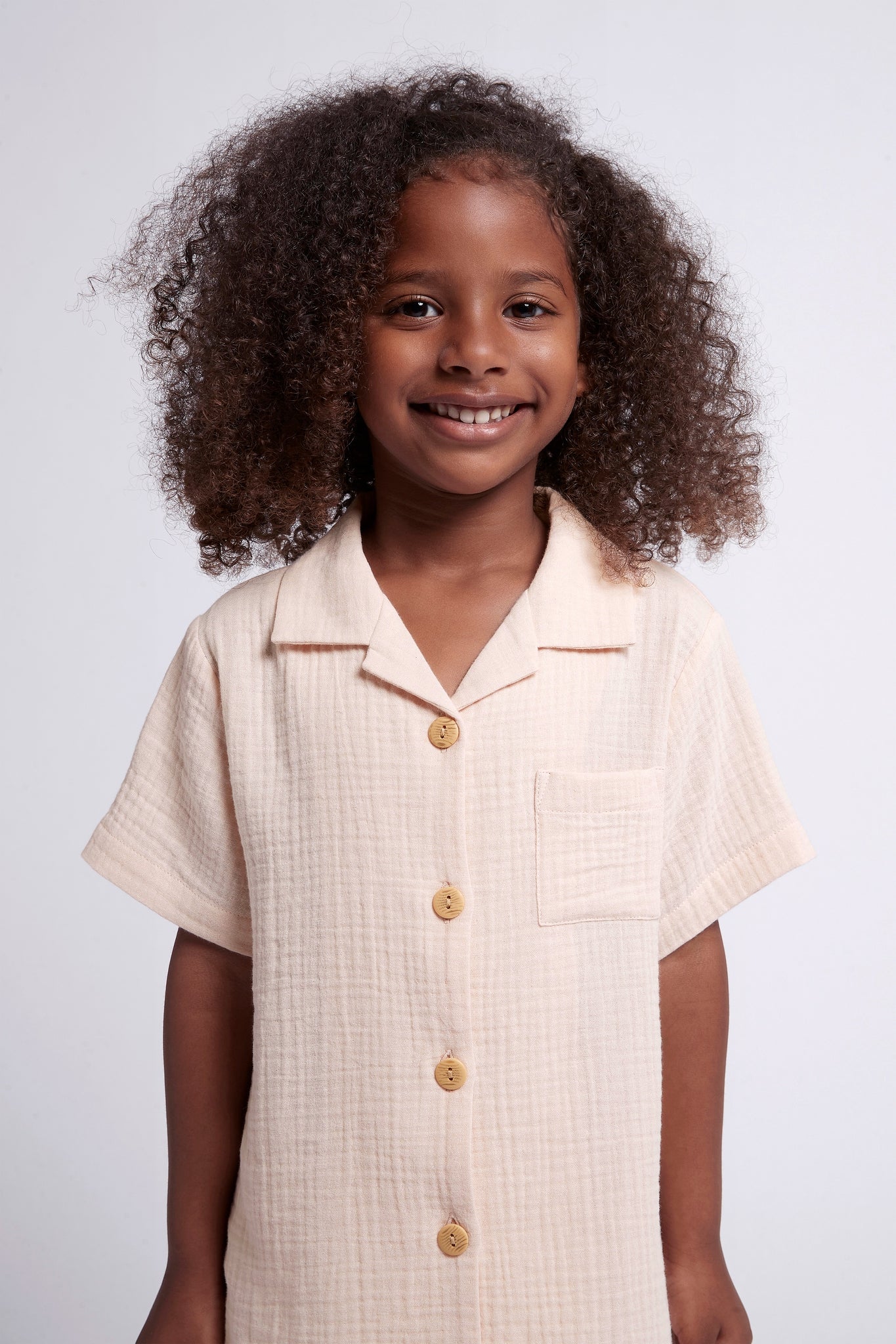 Piper Bubble Cotton Personalised Childrens Short Pyjama Set  Blush | Homebodii