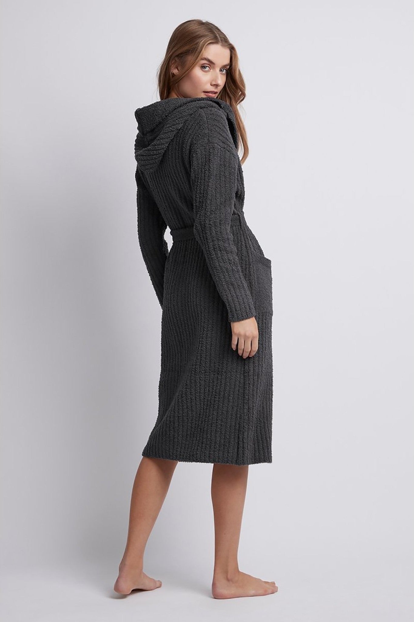 Ultimate Luxe Personalised Robe  Charcoal | Homebodii